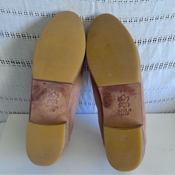 Beklina Aya Platform Fish Paste Slip On Suede Block Heel Women's Size 8 - Picture 13 of 16